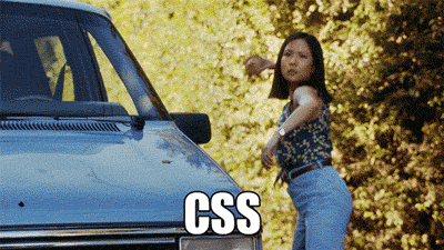 woman throws an apple and hits a fleeing boy in the head, caption says “CSS”